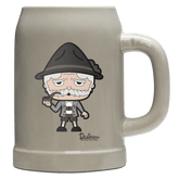 Da Oid Sinzer Grundfiguren Bierkrug 500ml Grau Watzmann Front